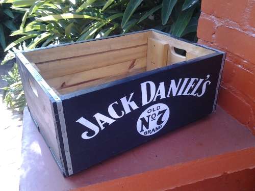 large jack daniels wooden crate